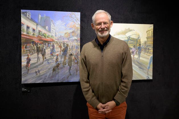 Kerdalo French artist Laurent Parcelier, born 1962 in Chamalieres at the Artistalk in the gallery Cavatina Art Concept, Munich on 27 11 2025