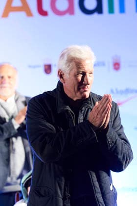 November 28, 2025, Madrid, Madrid, Spain: Richard Gere attends the signing the first stone of what will be the largest hospital gym in Spain for paediatric and adolescent cancer patients at Hospital Universitario Virgen de La Arrixaca on November 28, 2025 in Murcia, Spain Madrid Spain - ZUMAg15_ 20251128_zaf_g15_059 Copyright: xJackxAbuinx