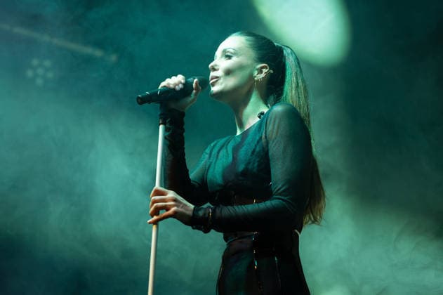 November 28, 2025, Madrid, Spain: Singer Lorena Gomez performs during the live presentation of her EP ERA at the Galileo Hall in Madrid. Madrid Spain - ZUMAs197 20251128_aaa_s197_144 Copyright: xAtilanoxGarciax