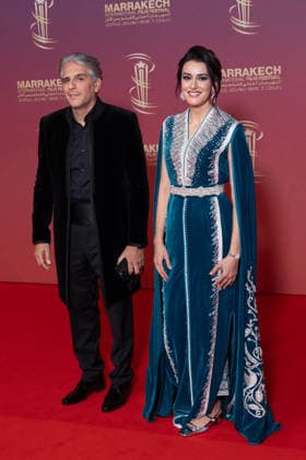 22nd Marrakech International Film Festival Opening Ceremony Nabila Kilani and Guest attends the during the 22nd Marrakech International Film Festival Opening Ceremony on November 28, 2025 in Paris, France. Photo by Nasser Berzane ABACAPRESS.COM Paris France  Copyright: xBerzanexNasser ABACAx