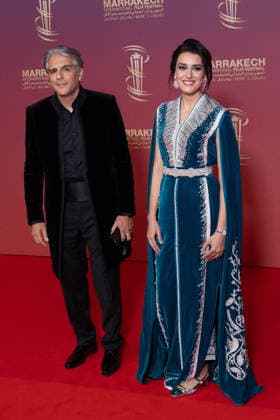 22nd Marrakech International Film Festival Opening Ceremony Nabila Kilani and Guest attends the during the 22nd Marrakech International Film Festival Opening Ceremony on November 28, 2025 in Paris, France. Photo by Nasser Berzane ABACAPRESS.COM Paris France  Copyright: xBerzanexNasser ABACAx