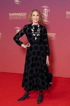 22nd Marrakech International Film Festival Opening Ceremony Marisa Berenson attends the during the 22nd Marrakech International Film Festival Opening Ceremony on November 28, 2025 in Paris, France. Photo by Nasser Berzane ABACAPRESS.COM Paris France  Copyright: xBerzanexNasser ABACAx