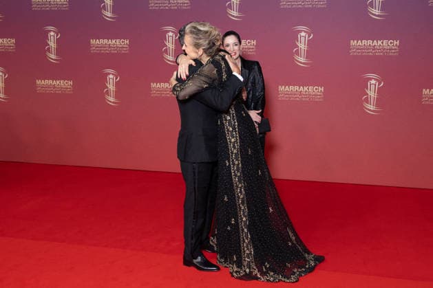 22nd Marrakech International Film Festival Opening Ceremony Kleber Mendonca Filho, Mélita Toscan du Plantier and Emilie Lesclaux attends the during the 22nd Marrakech International Film Festival Opening Ceremony on November 28, 2025 in Paris, France. Photo by Nasser Berzane ABACAPRESS.COM Paris France  Copyright: xBerzanexNasser ABACAx