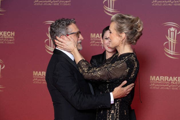 22nd Marrakech International Film Festival Opening Ceremony Kleber Mendonca Filho, Mélita Toscan du Plantier and Emilie Lesclaux attends the during the 22nd Marrakech International Film Festival Opening Ceremony on November 28, 2025 in Paris, France. Photo by Nasser Berzane ABACAPRESS.COM Paris France  Copyright: xBerzanexNasser ABACAx