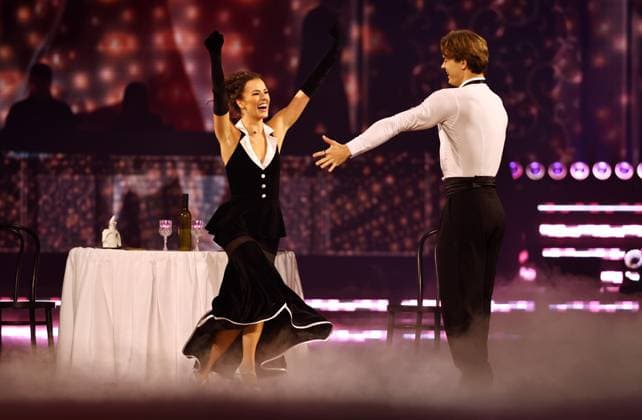 Let s Dance Live Tour 2025 in Erfurt EDITORIAL USE ONLY FOR EDITORIAL USE 28 11 2025, Erfurt, Messehalle, Let™s Dance The Original Live Tour 2025 in the picture Taliso Engel and Patricija Ionel