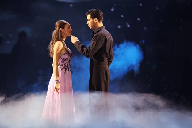 Let s Dance Live Tour 2025 in Erfurt EDITORIAL USE ONLY FOR EDITORIAL USE 28 11 2025, Erfurt, Messehalle, Let™s Dance The Original Live Tour 2025 in the picture Diego Pooth and Ekaterina Leonova