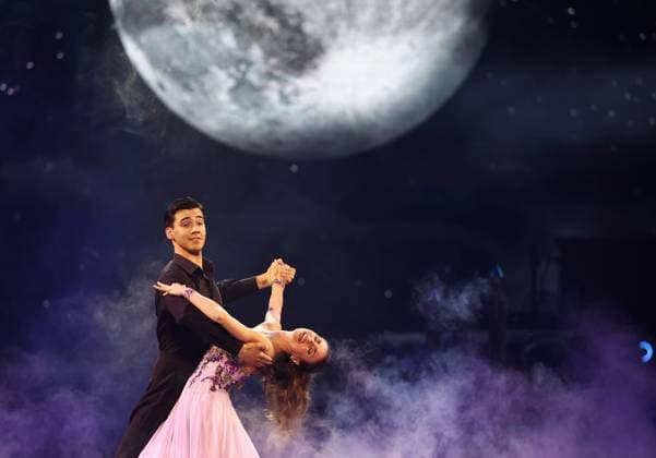 Let s Dance Live Tour 2025 in Erfurt EDITORIAL USE ONLY FOR EDITORIAL USE 28 11 2025, Erfurt, Messehalle, Let™s Dance The Original Live Tour 2025 in the picture Diego Pooth and Ekaterina Leonova
