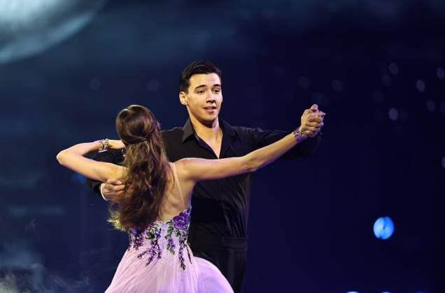 Let s Dance Live Tour 2025 in Erfurt EDITORIAL USE ONLY FOR EDITORIAL USE 28 11 2025, Erfurt, Messehalle, Let™s Dance The Original Live Tour 2025 in the picture Diego Pooth and Ekaterina Leonova