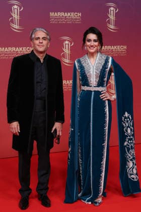 Nabila Kilani R and a guest attend the Opening Red Carpet during the 22nd Marrakech International Film Festival on November 28, 2025 in Marrakech, Morocco Marrakech, Morocco 28 11 2025 451096 2025 11 28 MARRAKECH Morocco  Copyright: xRomualdxMeigneuxx xStarfacex STAR_451096_071