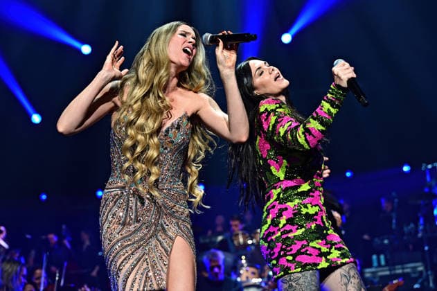 Night of the Proms 2025 Singer Vanessa Amorosi and Joss Stone during a performance at the Night of the Proms 2025 on 28 11 2025 at SAP Arena Mannheim 20251128MWI099949