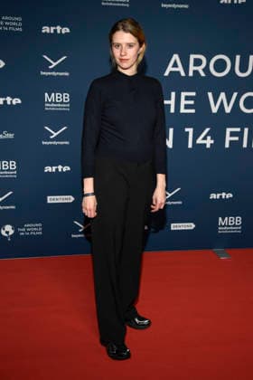 ABBberlin Katharina Stark actress on the red carpet at the festival opening AROUND THE WORLD IN 14 FILMS at Cinestar Kino in der Kulturbrauerei Berlin on 28 11 2025 Berlin Germany