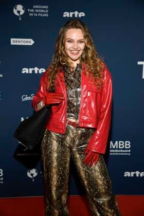 ABBberlin Marie von Bose as guest on the red carpet at the festival opening AROUND THE WORLD IN 14 FILMS at Cinestar Kino in der Kulturbrauerei Berlin on 28 11 2025 Berlin Germany