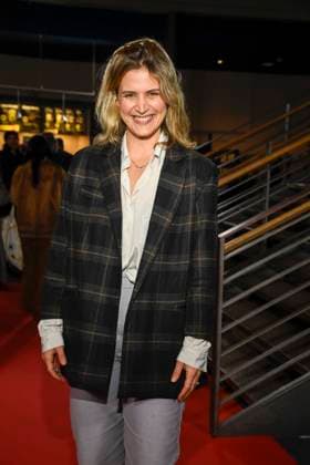 ABBberlin Morgane Ferru French actress guest on the red carpet at the festival opening AROUND THE WORLD IN 14 FILMS at Cinestar Kino in der Kulturbrauerei Berlin on 28 11 2025 Berlin Germany