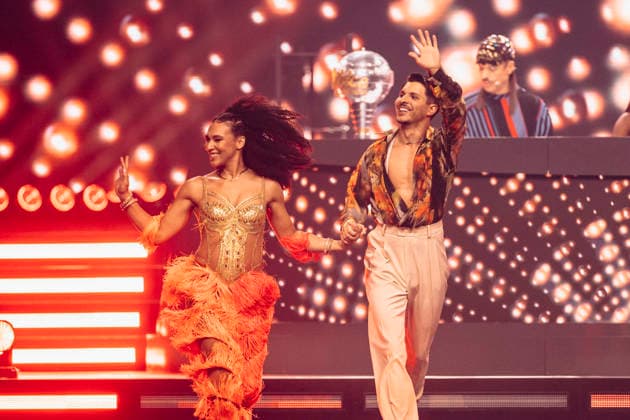 Marie Mouroum and Alexandru Ionel at Let s Dance Die Live Tour 2025 in the Messehalle Erfurt, 28 11 2025 Foto:xM.xKremerx xFuturexImagex dance_5348