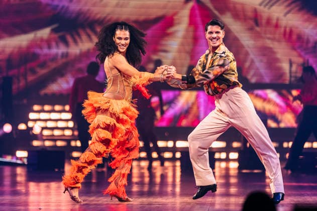 Marie Mouroum and Alexandru Ionel at Let s Dance Die Live Tour 2025 in the Messehalle Erfurt, 28 11 2025 Foto:xM.xKremerx xFuturexImagex dance_5352