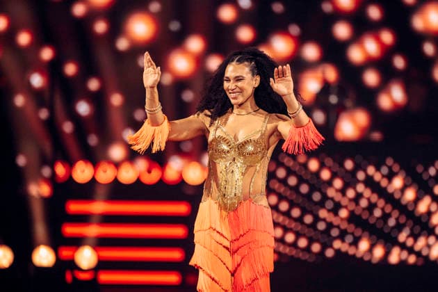Marie Mouroum at Let s Dance Die Live Tour 2025 in the Messehalle Erfurt, 28 11 2025 Foto:xM.xKremerx xFuturexImagex dance_5358