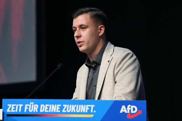 Foundation of the AfD youth organization on 29 11 2025 in the Hessenhallen in Giessen Jean Pascal Hohm Chairman Generation Germany xRx