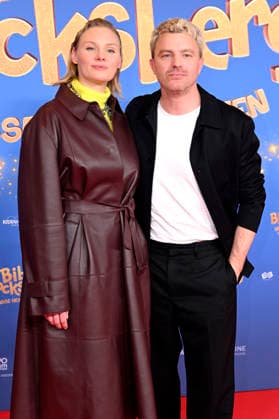 Rosalie Thomass and Friedrich Mücke at the premiere of the movie Bibi Blocksberg Das große Hexentreffen at Mathäser Filmpalast Munich, 29 11 2025 Foto:xR.xHeinex xFuturexImagex bibi_5145