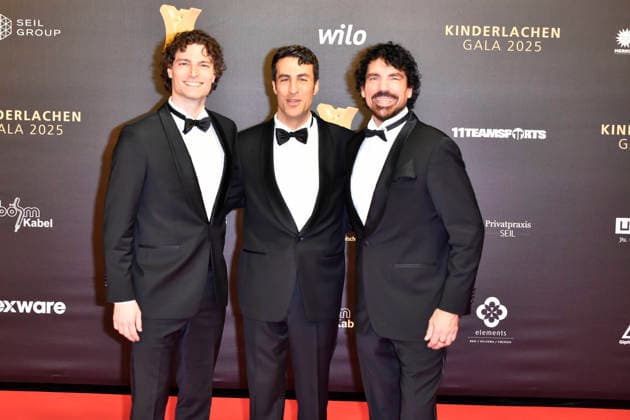 ABBdortmund German Gholami, Val Mihelcic, Laszlo Maleczky, Impulso Tenors as guests on the red carpet at the Kinderlachen Gala 2025 in the Westfalenhalleon 29 11 2025 in Dortmund NRW Germany