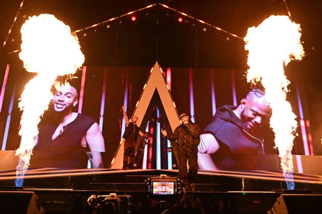JLS performing at O2 Arena in London LONDON, ENGLAND - NOVEMBER 29: Aston Merrygold and JB Gill of ˜JLS™ performing at O2 Arena, Greenwich on November 29, 2025 in London, England. CAP MAR MAR Great Britain Copyright: xMartinxHarris CapitalxPicturesx