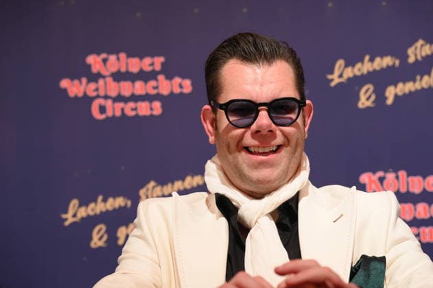 Presenter and entertainer Dennis Schick comes to the premiere of the 10th Cologne Christmas Circus