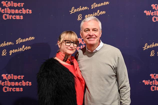Presenter Andreas von Thien and his wife Alexandra attend the premiere of the 10th Cologne Christmas Circus