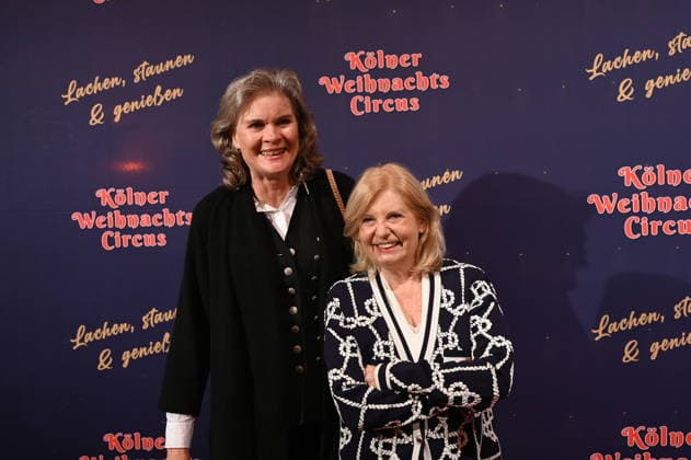 Ulrike Nasse Meyfarth and actress Sabine Postel, l r, attend the premiere of the 10th Cologne Christmas Circus