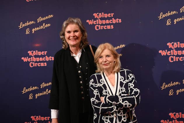 Ulrike Nasse Meyfarth and actress Sabine Postel, l r, attend the premiere of the 10th Cologne Christmas Circus