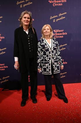Ulrike Nasse Meyfarth and actress Sabine Postel, l r, attend the premiere of the 10th Cologne Christmas Circus