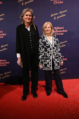 Ulrike Nasse Meyfarth and actress Sabine Postel, l r, attend the premiere of the 10th Cologne Christmas Circus