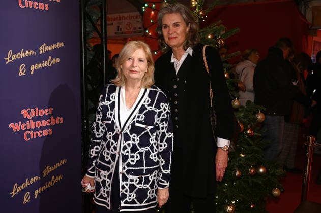 Sabine Postel and Ulrike Nasse Meyfarth, l r, attend the premiere of the 10th Cologne Christmas Circus