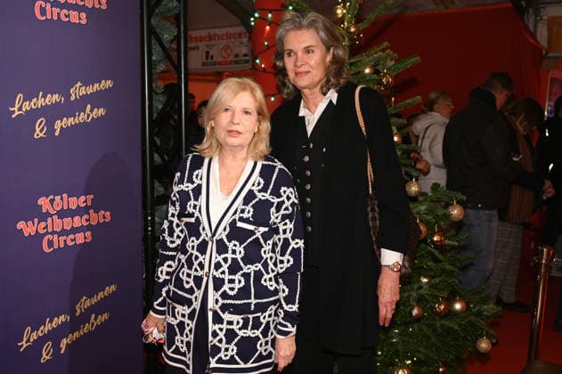 Sabine Postel and Ulrike Nasse Meyfarth, l r, attend the premiere of the 10th Cologne Christmas Circus
