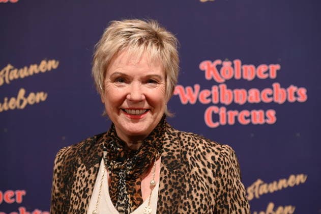 Presenter Birgit Biggi Lechtermann attends the premiere of the 10th Cologne Christmas Circus