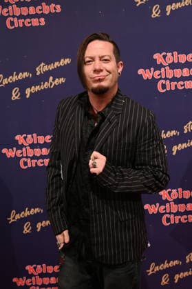 Musician and singer Izzy Gallegos, former member of the boy band US5, comes to the premiere of the 10th Cologne Christmas Circus