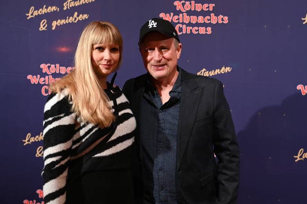 Presenter Olli Briesch and his wife Meike Briesch attend the premiere of the 10th Cologne Christmas Circus
