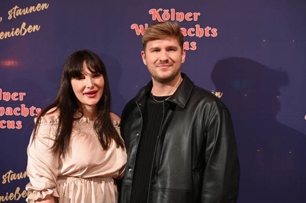 Reality performers and influencers Alessia Dorigo and Tobias Dierfeld attend the premiere of the 10th Cologne Christmas Circus