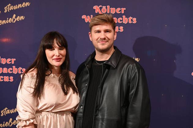 Reality performers and influencers Alessia Dorigo and Tobias Dierfeld attend the premiere of the 10th Cologne Christmas Circus