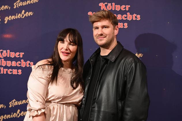Reality performers and influencers Alessia Dorigo and Tobias Dierfeld attend the premiere of the 10th Cologne Christmas Circus