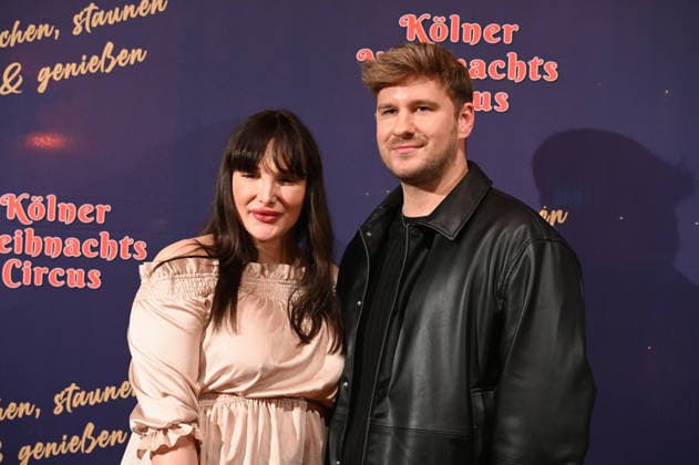 Reality performers and influencers Alessia Dorigo and Tobias Dierfeld attend the premiere of the 10th Cologne Christmas Circus