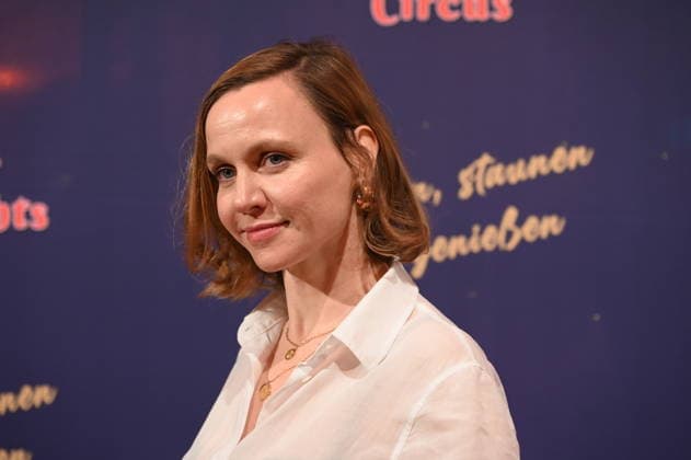 Actress Nadja Becker attends the premiere of the 10th Cologne Christmas Circus