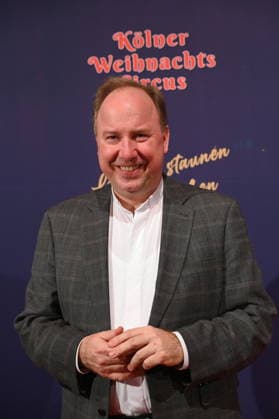 City dean Msgr Robert Kleine, dean of Cologne Cathedral and as such deputy to the cathedral provost, attends the premiere of the 10th Cologne Christmas Circus