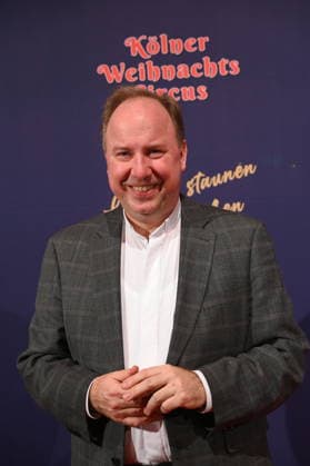 City dean Msgr Robert Kleine, dean of Cologne Cathedral and as such deputy to the cathedral provost, attends the premiere of the 10th Cologne Christmas Circus