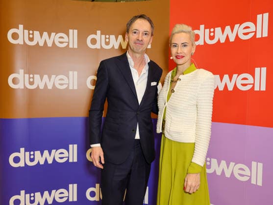 DÜWELL Public Opening Event Jeannine Halene , owner of the Rheinschurken agency, hosted the evening here with the Managing Director of the Rheinische Post Mediengruppe Matthias Körner