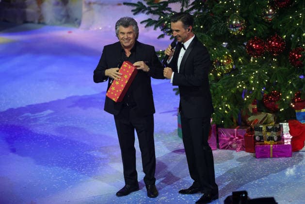 The Advent Festival of 100,000 Lights 2025 Presenter Florian Silbereisen with Andy Borg The Advent Festival of 100,000 Lights 2025 ARD ORF Show from 29 11 2025 at the Congress Center Suhl Thuringia, Germany