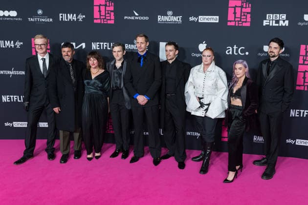 November 30, 2025, London, England, United Kingdom: GARETH C SCALES, LEE GROOMBRIDGE, EMMA NORTON, HARRY MELLING, ALEXANDER SKARSGARD, HARRY LIGHTON and GRACE SNELL attend the 28th British Independent Film Awards (BIFA) ceremony at the Roundhouse. London United Kingdom - ZUMAs371 20251130_zip_s371_018 Copyright: xWiktorxSzymanowiczx