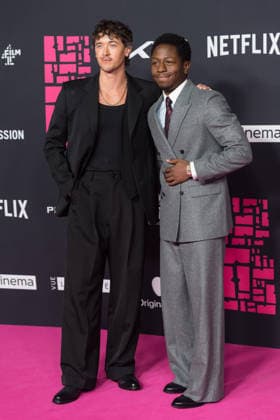 November 30, 2025, London, England, United Kingdom: TOM BLYTH and DAVID JONSSON attend the 28th British Independent Film Awards (BIFA) ceremony at the Roundhouse. London United Kingdom - ZUMAs371 20251130_zip_s371_091 Copyright: xWiktorxSzymanowiczx