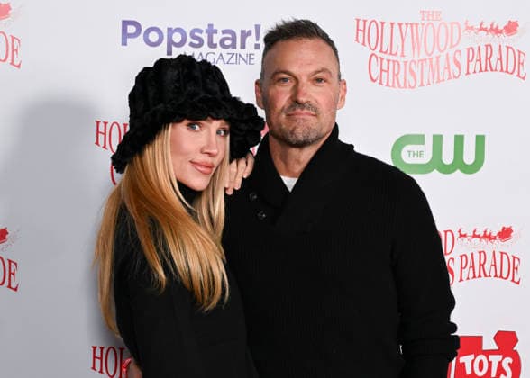 November 30, 2025, Hollywood, California, USA: DWTS Australian ballroom dancer SHARNA BURGESS and American actor, producer, and former rapper BRIAN AUSTIN GREEN attend the 93rd Annual Hollywood Christmas Parade: Hollywood RED CARPET. Hollywood USA - ZUMAb173 20251130_aap_b173_001 Copyright: xBillyxBennightx