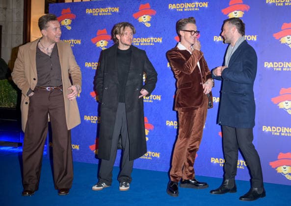 Paddington: The Musical West End Opening Night - Arrivals McFly members Danny Jones, Dougie Poynter, Tom Fletcher and Harry Judd attend the Paddington: The Musical West End Opening Night at The Savoy Theatre on November 30, 2025 in London, England., Credit:Jules Annan Avalon  Copyright: xJulesxAnnanx xAvalonx 1055704306