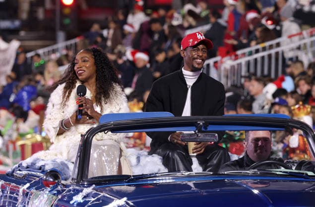Estelle cruises down Hollywood Blvd. during The 93rd Annual Hollywood Christmas Parade With Grand Marshal Luke Wilson In Support of Marine Toys for Tots in Los Angeles on Sunday, November 30, 2025.  LAP20251130757 GERGxGRUDT