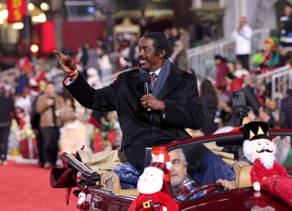 Jim Hill cruises down Hollywood Blvd. during The 93rd Annual Hollywood Christmas Parade With Grand Marshal Luke Wilson In Support of Marine Toys for Tots in Los Angeles on Sunday, November 30, 2025.  LAP20251130813 GERGxGRUDT